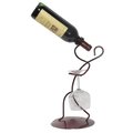 Metrotex Designs Metrotex Designs 28061 Iron Borracho Stem And Wine Bottle Holder; Merlot Finish 28061